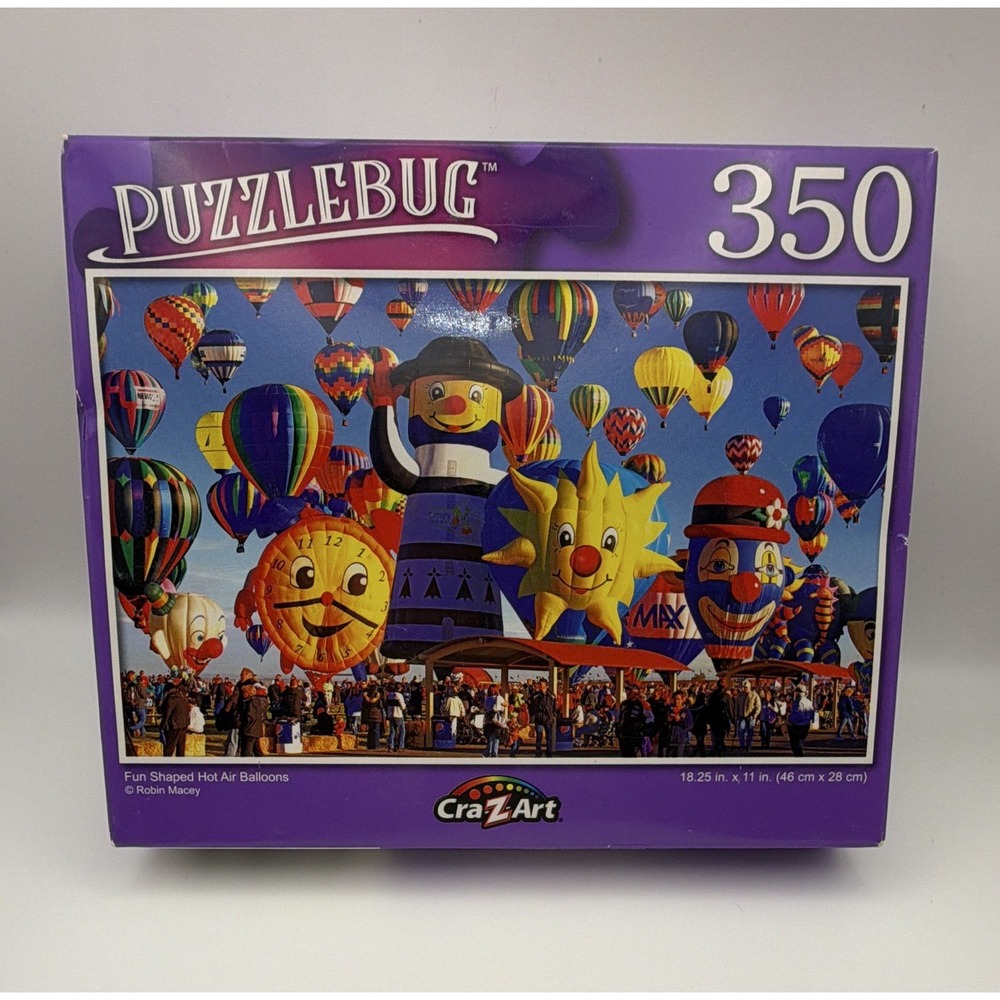 Puzzlebug 350pc Jigsaw Puzzle Fun Shaped Hot Air Balloons Interlocking Sealed